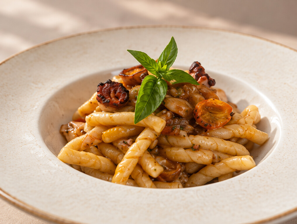 Piatto di pasta: rielaborazione AI della fotografia fornita